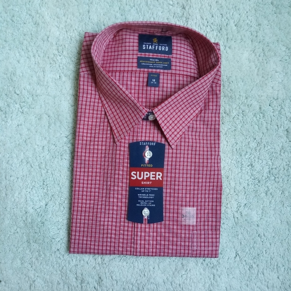 stafford fitted dress shirts